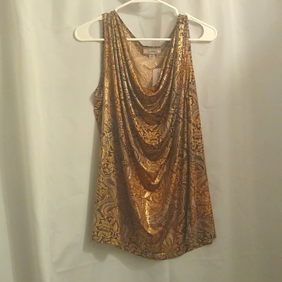 Woman's dress barn sleeve-less shirt Cambridge design - Picture 1 of 4